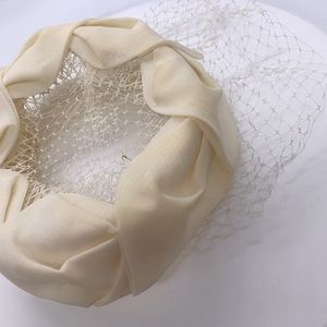 50s Vintage Wedding Bridal Headpiec Fascinator Hat